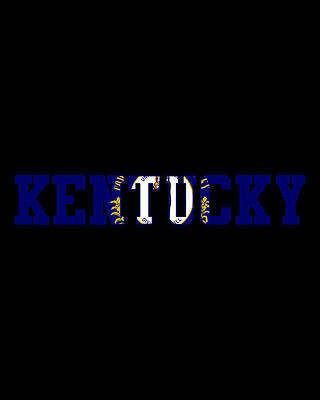 Cool Wall Art featuring the digital art Kentucky Flag by Flippin Sweet Gear