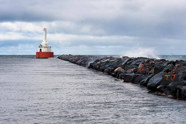 Fall Wall Art featuring the photograph Keweenaw Waterway Upper Entrance by Michael Collins