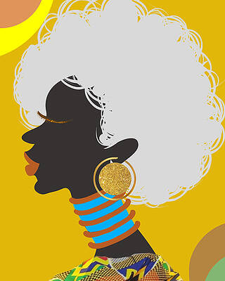 Mixed Media - Khadeejah by Canessa Thomas