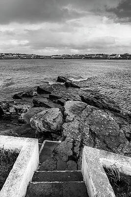 Nature Photograph - KIlkee Rock Stepping by Mark Callanan