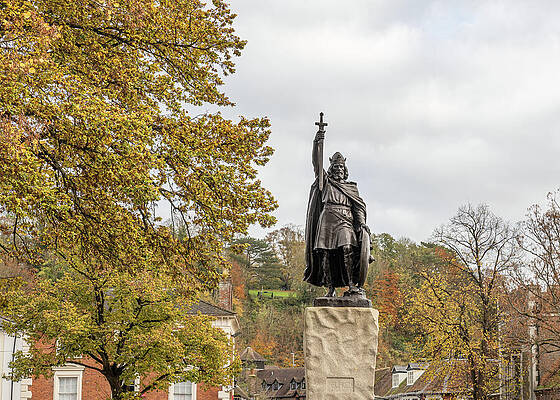 Wall Art featuring the photograph King Alfred The Great by Shirley Mitchell