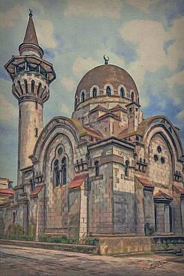 Wall Art featuring the painting King's Mosque by Jeffrey Kolker