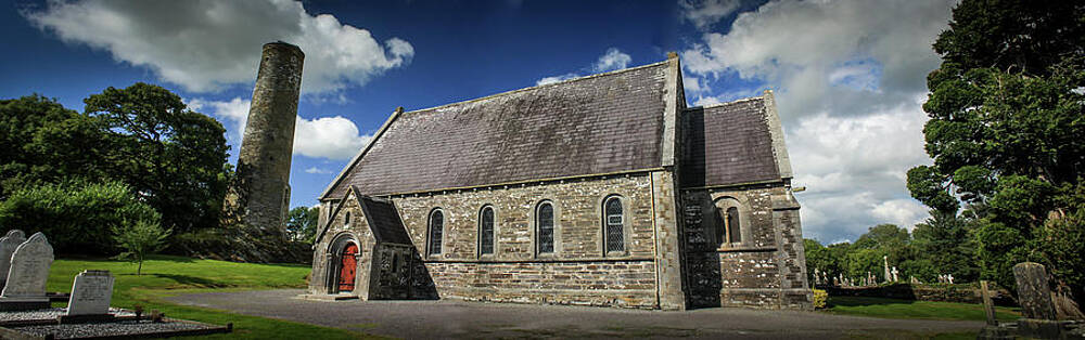 Cork Photograph - Kinneigh Round Tower by Mark Callanan