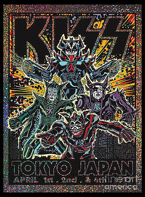 Rock And Roll Digital Art - KISS Band Stylized Art by Kirania Finest