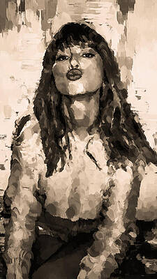 Expressive Digital Art - Taylor Swift, Enchanted by Gradify Creations