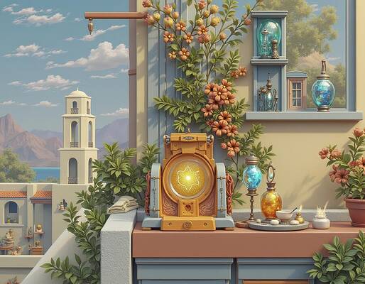 Whimsical Digital Art - Kitchen Replicator by Eris And AI