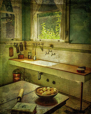 Rustic Wall Art featuring the photograph Kitchen Window by Steven Dos Remedios
