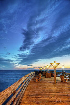 Obx Photograph - Kitty Hawk Pier #7394 by Dan Beauvais