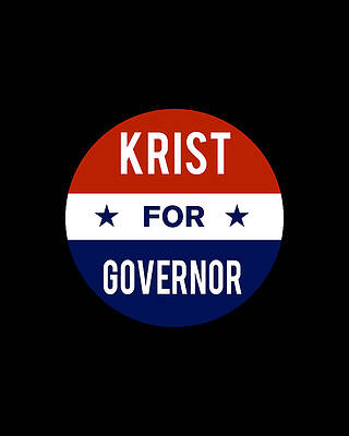 2018 Wall Art featuring the digital art Krist For Governor by Flippin Sweet Gear