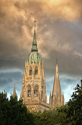 Wall Art featuring the photograph Bayeux Cathedral 1 by Lisa Chorny