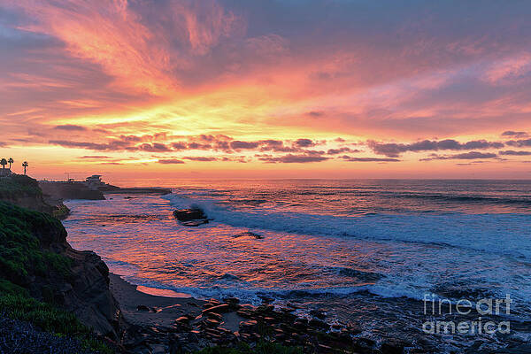 Cloud Photograph - Candy Floss Sunset At La Jolla by Abigail Diane Photography