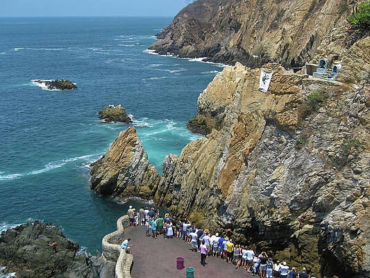 Mexico Photograph - La Quebrada by Tatiana Travelways