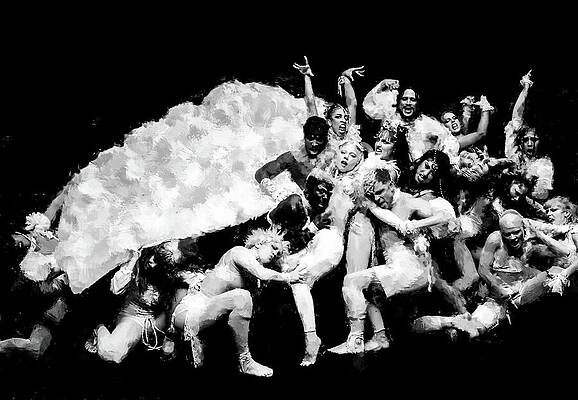 Dramatic Digital Art - Lady Gaga - Abracadabra Pose by Gradify Creations