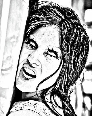 Dramatic Digital Art - Lady Gaga, Disease by Gradify Creations