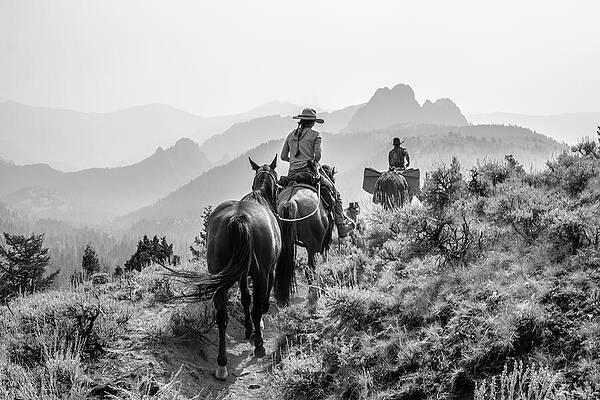 Riders in a Mountain Landscape Wall Art