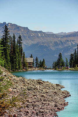 Wilderness Photograph - Lake Agnes Tea House 2 by Cindy Robinson