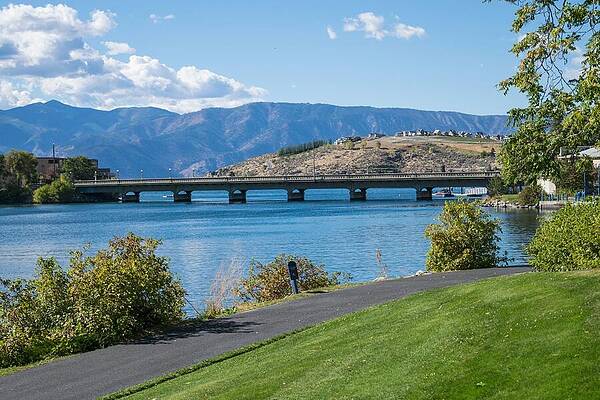 Photograph - Lake Chelan Bridge by Tom Cochran
