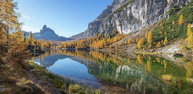 Lake Federa in Dolomites, Italy by Elvira Peretsman