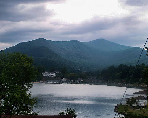 Wall Art featuring the photograph Lake Junaluska -wide by Flees Photos