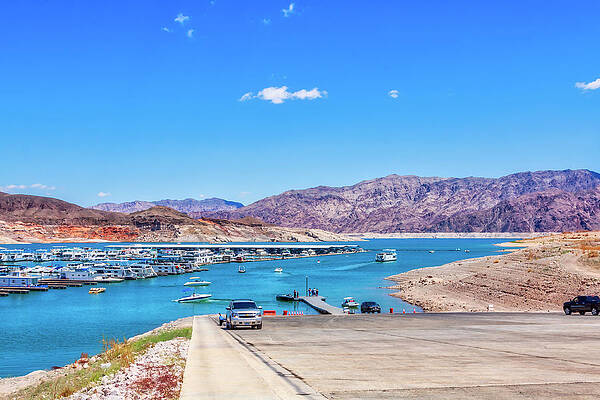 Wall Art featuring the photograph Lake Mead Marina by Tatiana Travelways
