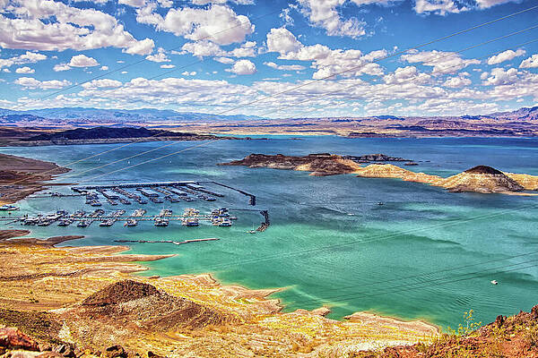 Scenic View of Lake Mead Wall Art