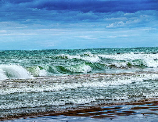 Wall Art featuring the photograph Lake Michigan by Robert Allen Hill