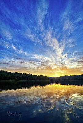 Vibrant Wall Art featuring the photograph Lake Sunset by Beth Sargent