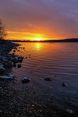 Sunset Wall Art featuring the photograph Lakeside by Todd Wilkinson