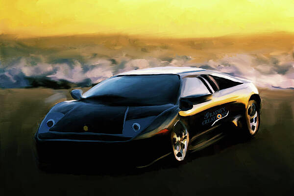 Sports Wall Art featuring the digital art Motability Scheme Luxury Cars by Gradify Creations