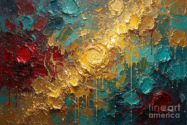 Vibrant Cosmic Swirl Wall Art