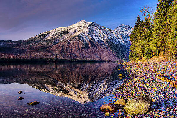 Tranquil Mountain Reflection Wall Art