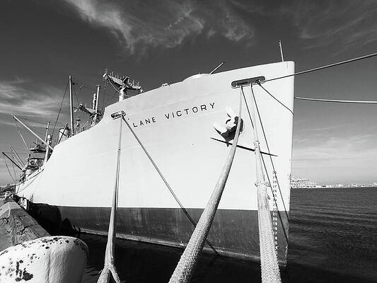 Wall Art featuring the photograph The SS Lane Victory by Joe Schofield