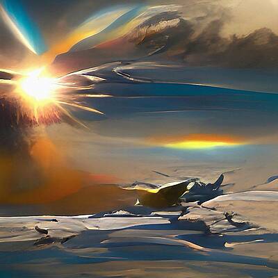 Reflection Digital Art - Last Day Of The Sun by David Manlove