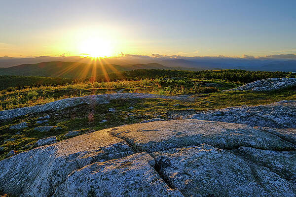 Cloud Wall Art featuring the photograph Late Light, Foss Mountain. by Jeff Sinon