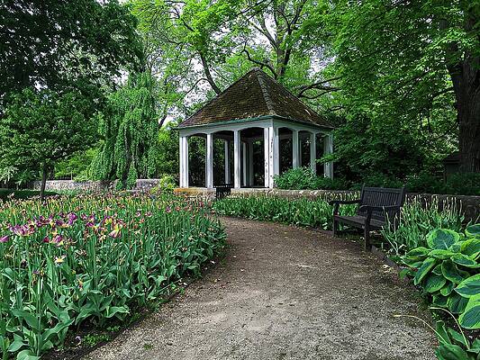 Serene Garden Pavilion Photograph