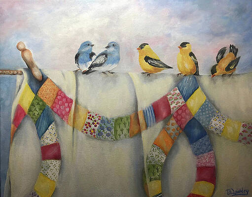Wall Art featuring the painting Laundry Day by Barbara Landry
