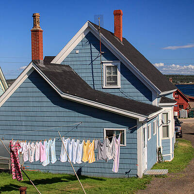 Canada Wall Art featuring the photograph Laundry Day In Nova Scotia by Tatiana Travelways