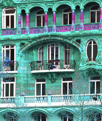 Abstract Photograph - Lavirotte Nouveau Balconies by Ron Berezuk