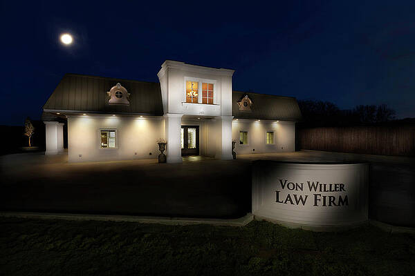 Wall Art featuring the photograph Law Office Lightpainting by Steve Templeton