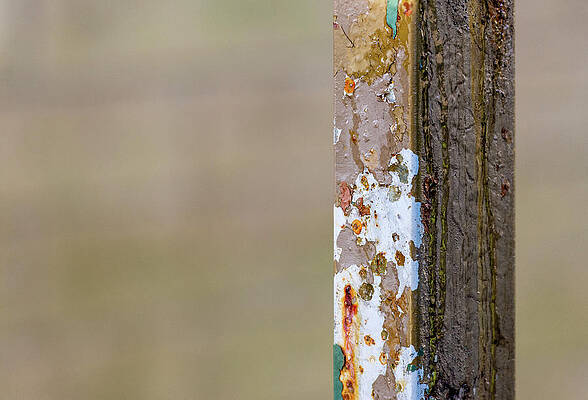 Blue Wall Art featuring the photograph Layered Decay by Chad Thunberg