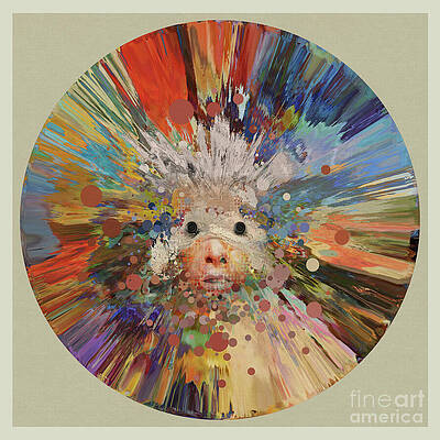 Wall Art featuring the digital art Lazarus Buttons by BFA Prints