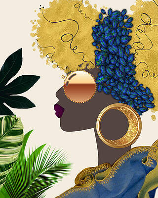 Mixed Media - Lazuli by Canessa Thomas