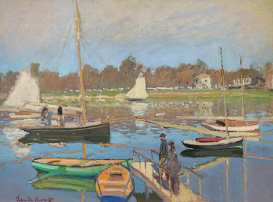 Claude Monet's Boats at Rest Wall Art