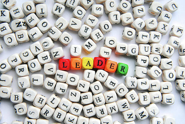 Photograph - Leader Concept From Letters by Severija Kirilovaite