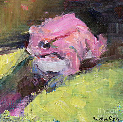 Wall Art featuring the painting Leap Ahead IV by Radha Rao