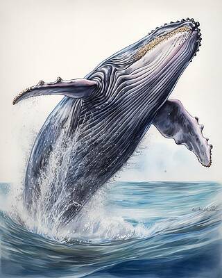 Wall Art featuring the painting Leap Of Faith by Land of Dreams