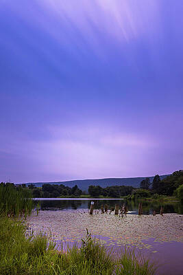 Reflection Wall Art featuring the photograph Leaser Lake Dusk In July by Jason Fink