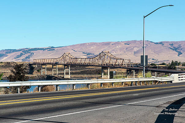 Oregon Wall Art featuring the photograph Leaving Oregon On The Dalles Bridge by Tom Cochran