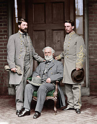 Confederate Wall Art featuring the photograph Lee, Custis, And Taylor by American Landscapes