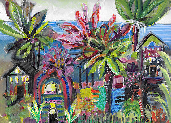 Abstract Wall Art featuring the mixed media Leftover Paradise by Mary Conner